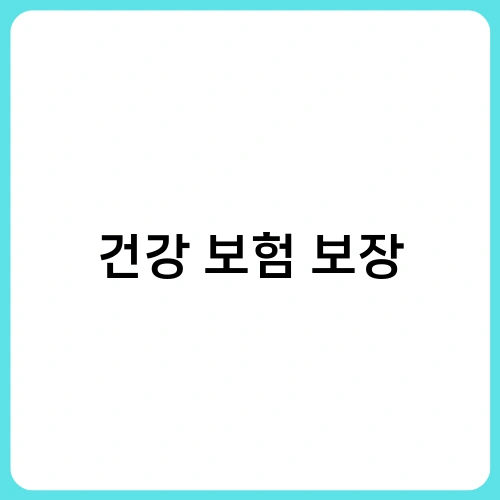 건강 보험 보장